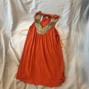 Avocado Beaded Tank Top, Girl's Size 8